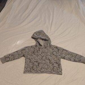 Well Worn Kids Hoodie with Black Pattern